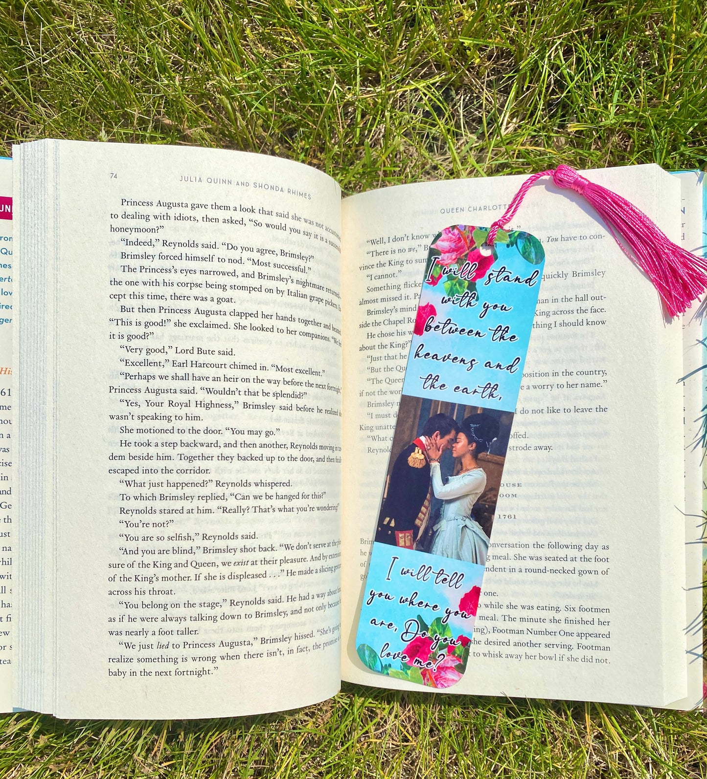 Rose Pink Romance Bookmarks