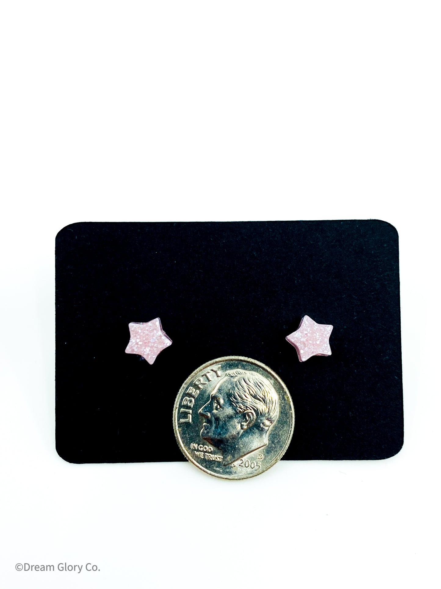Oleander Pink Mini star earrings