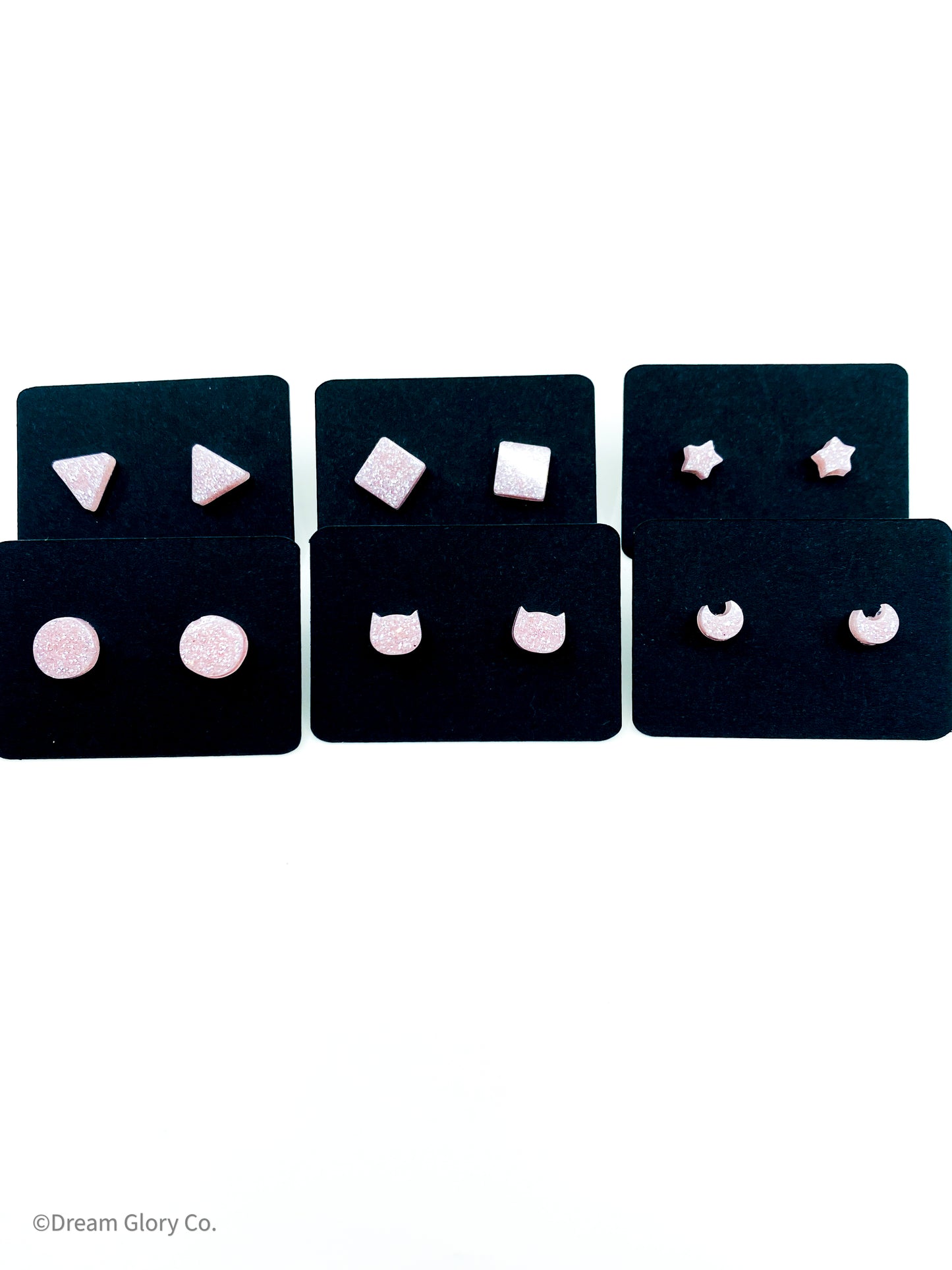 Oleander Pink Mini star earrings