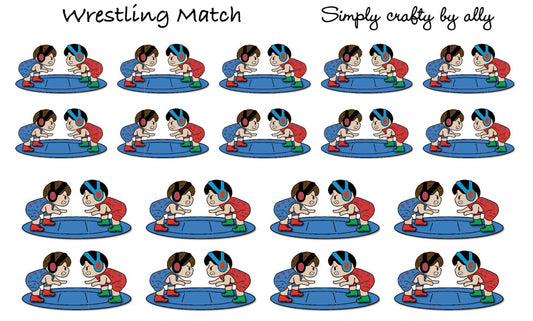 Wrestling stickers