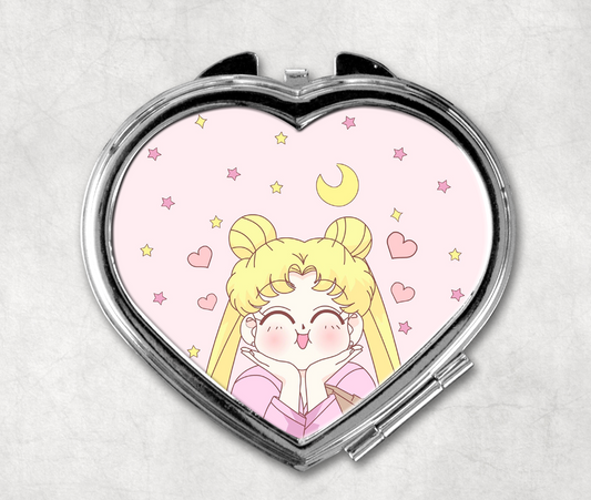 Moon heart mirror
