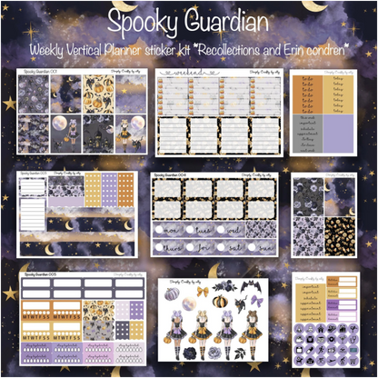 Spooky Guardian Vertical sticker kit w/bookmark