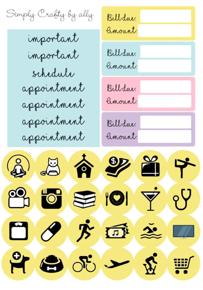 Candy-Themed Planner Sticker Kit – 9 Sheets | Foiled Date Covers | Vertical Planner Stickers