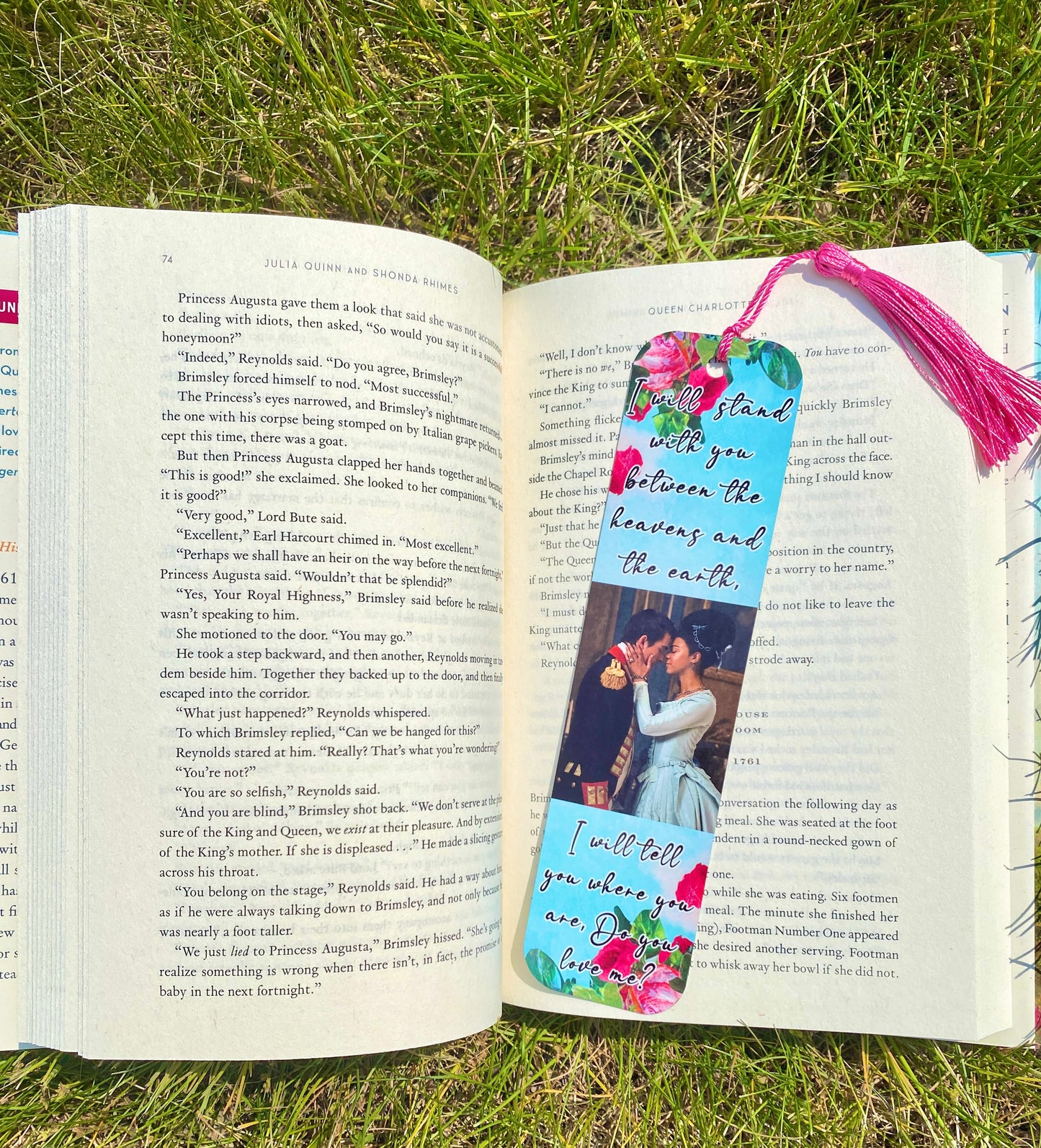 Rose Pink Romance Bookmarks