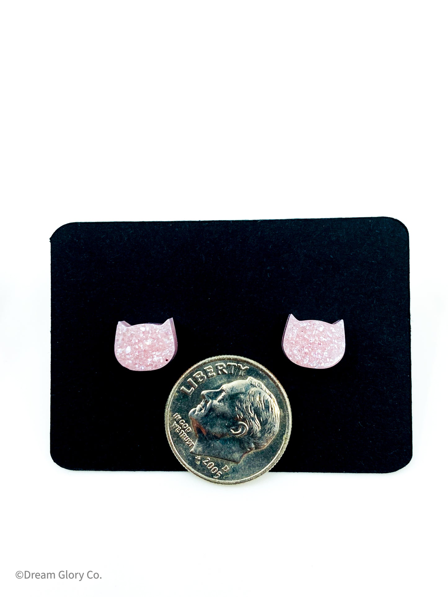 Oleander Pink Mini Cat earrings