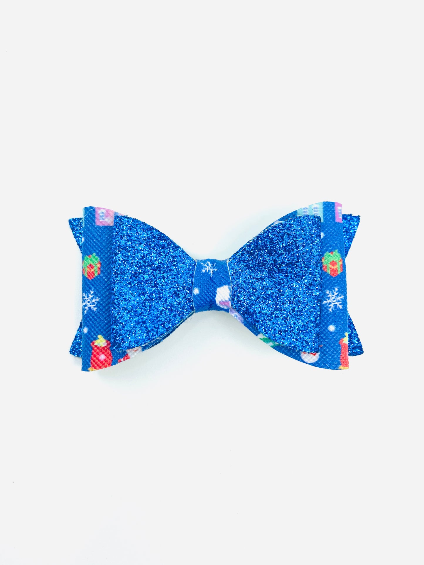 Winter blue mini bow