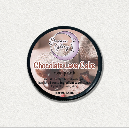 Chocolate lava cake lip scrub