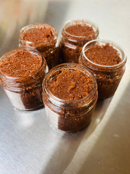 Chocolate lava cake lip scrub